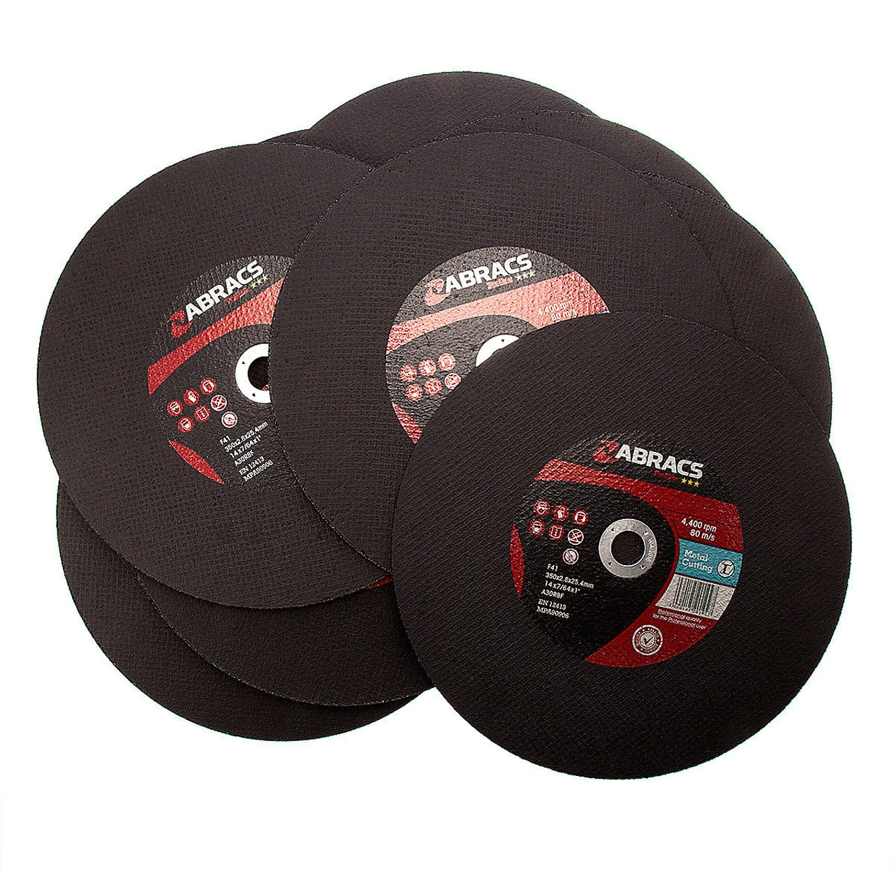 Abracs Proflex Metal Cutting Disc 350mm X 2.8mm (10 Pack) 3 Abracs Proflex Metal Cutting Disc 350mm X 2.8mm (10 Pack)