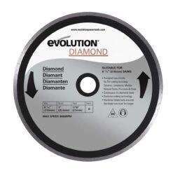Evolution DB210 Diamond Cutting Blade For Rage 3S 210mm