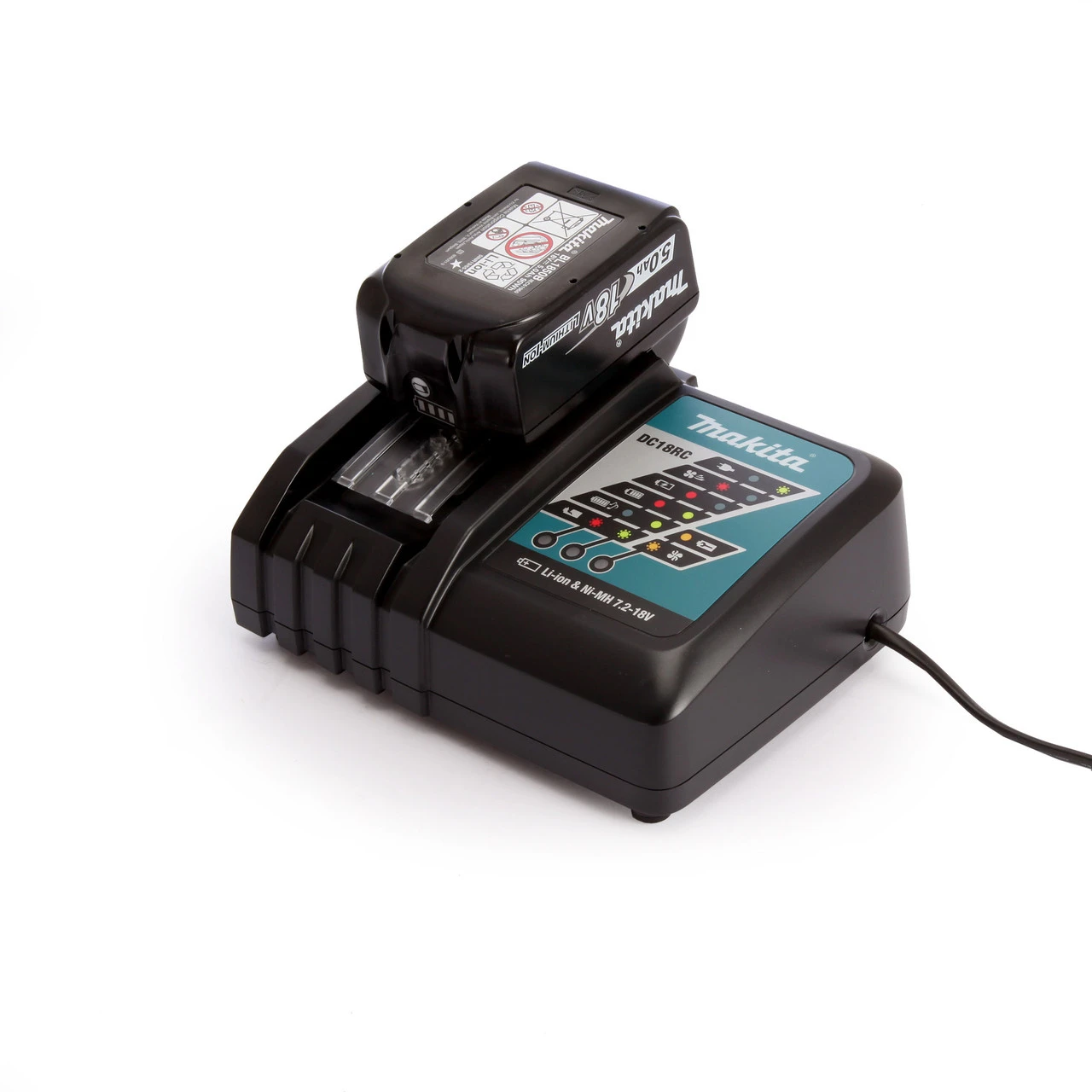 Makita 18V BL1850B 5.0Ah Battery & DC18RC Charger Set 3 Makita 18V BL1850B 5.0Ah Battery & DC18RC Charger Set