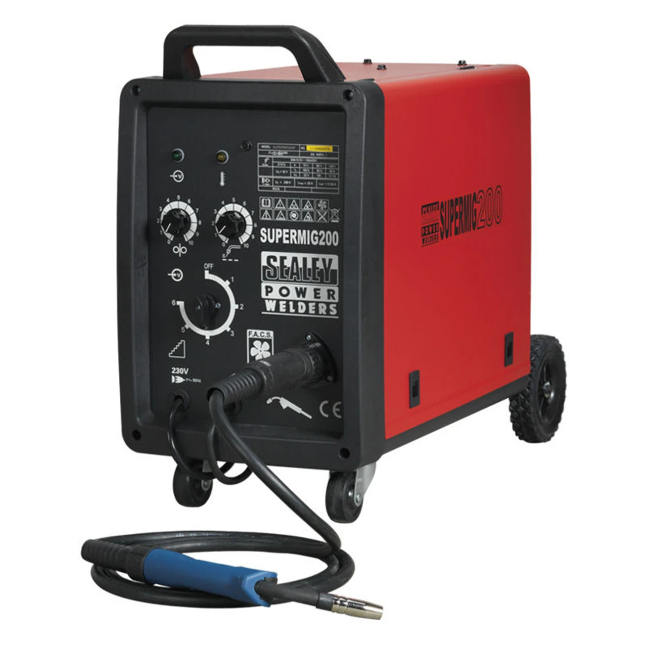 Sealey SUPERMIG200 Professional Mig Welder With Binzel Euro Torch 200amp (240V) 3 Sealey SUPERMIG200 Professional Mig Welder With Binzel Euro Torch 200amp (240V)