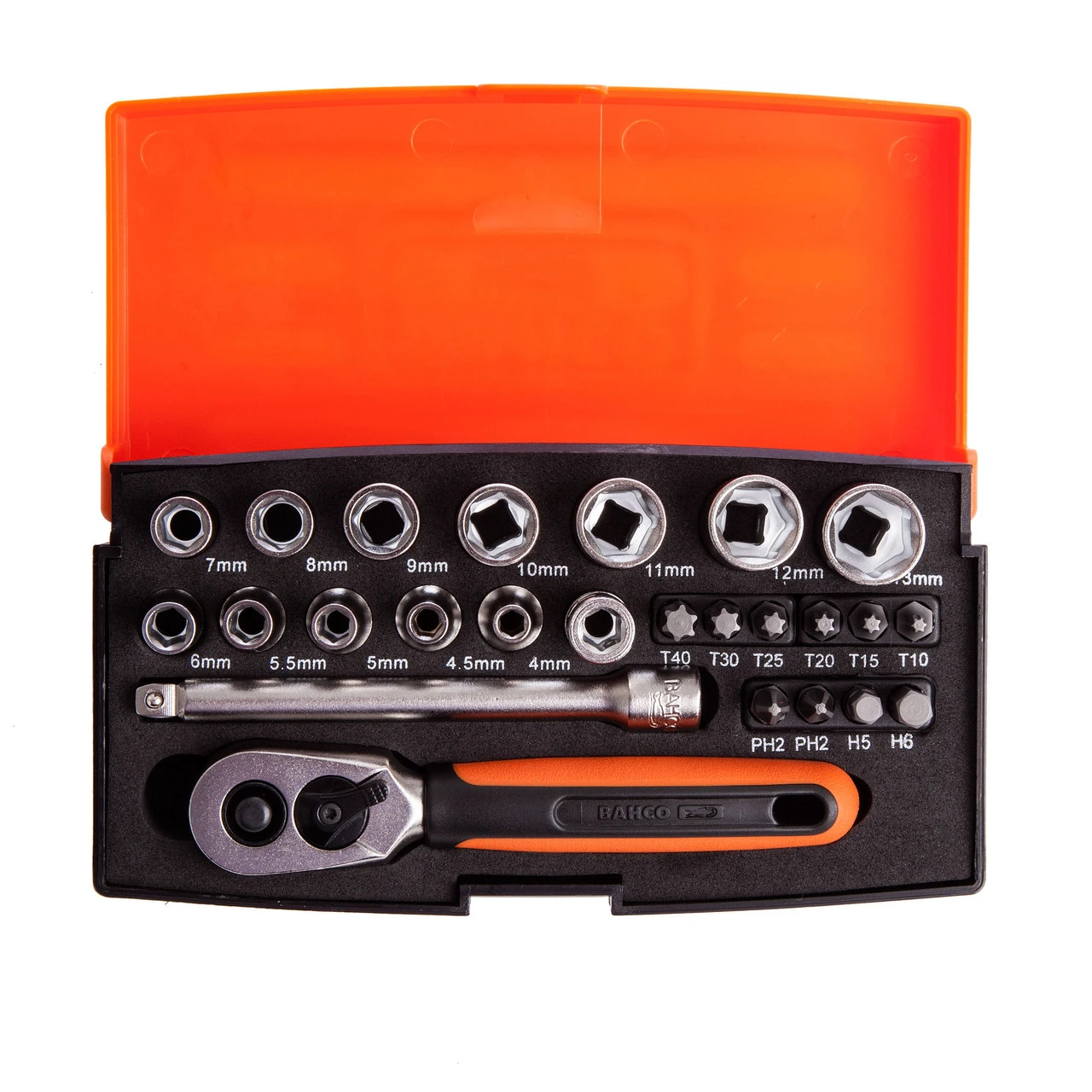 Bahco SL25 1/4" Square Drive Metric Bit And Socket Set (25 Piece) 4 Bahco SL25 1/4" Square Drive Metric Bit And Socket Set (25 Piece) - Image 2