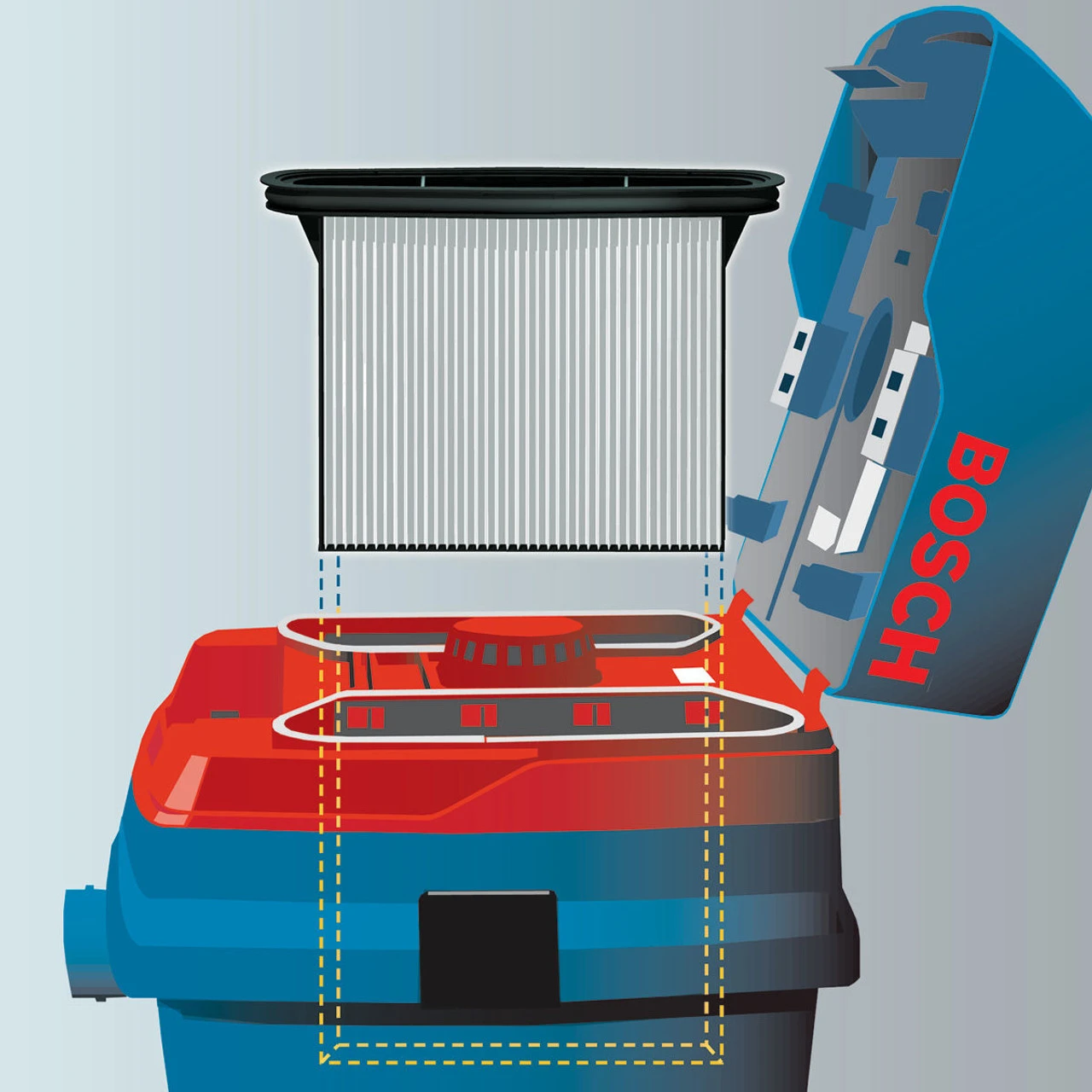 Bosch GAS 25 L SFC L-Class Wet/Dry Dust Extractor (110V) 6 Bosch GAS 25 L SFC L-Class Wet/Dry Dust Extractor (110V) - Image 4