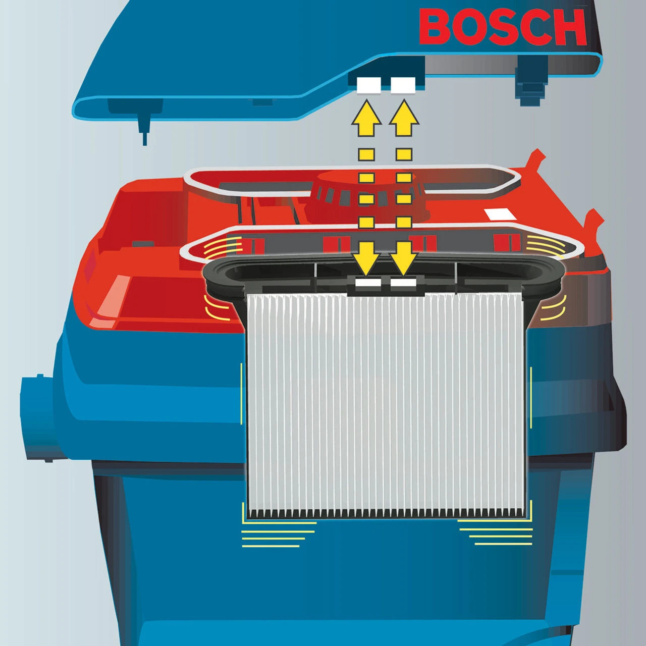 Bosch GAS 25 L SFC L-Class Wet/Dry Dust Extractor (110V) 4 Bosch GAS 25 L SFC L-Class Wet/Dry Dust Extractor (110V) - Image 2