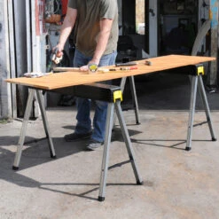 Stanley 1-97-475 Folding Metal Leg Saw Horse (Twin Pack) -Optimal Tool Store 5b029bc4c3a6660178c998ef 80314.1583489663