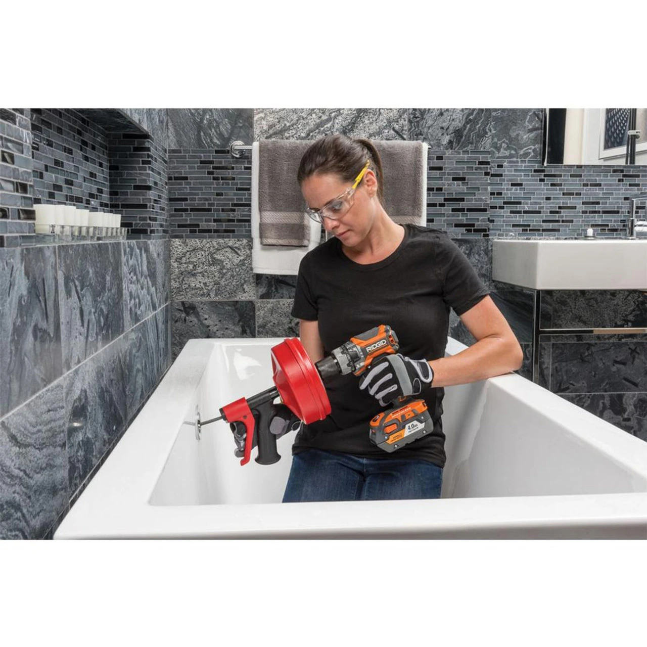 Ridgid 57043 Power Spin + Drain Cleaner With Autofeed Trigger 7 Ridgid 57043 Power Spin + Drain Cleaner With Autofeed Trigger - Image 5