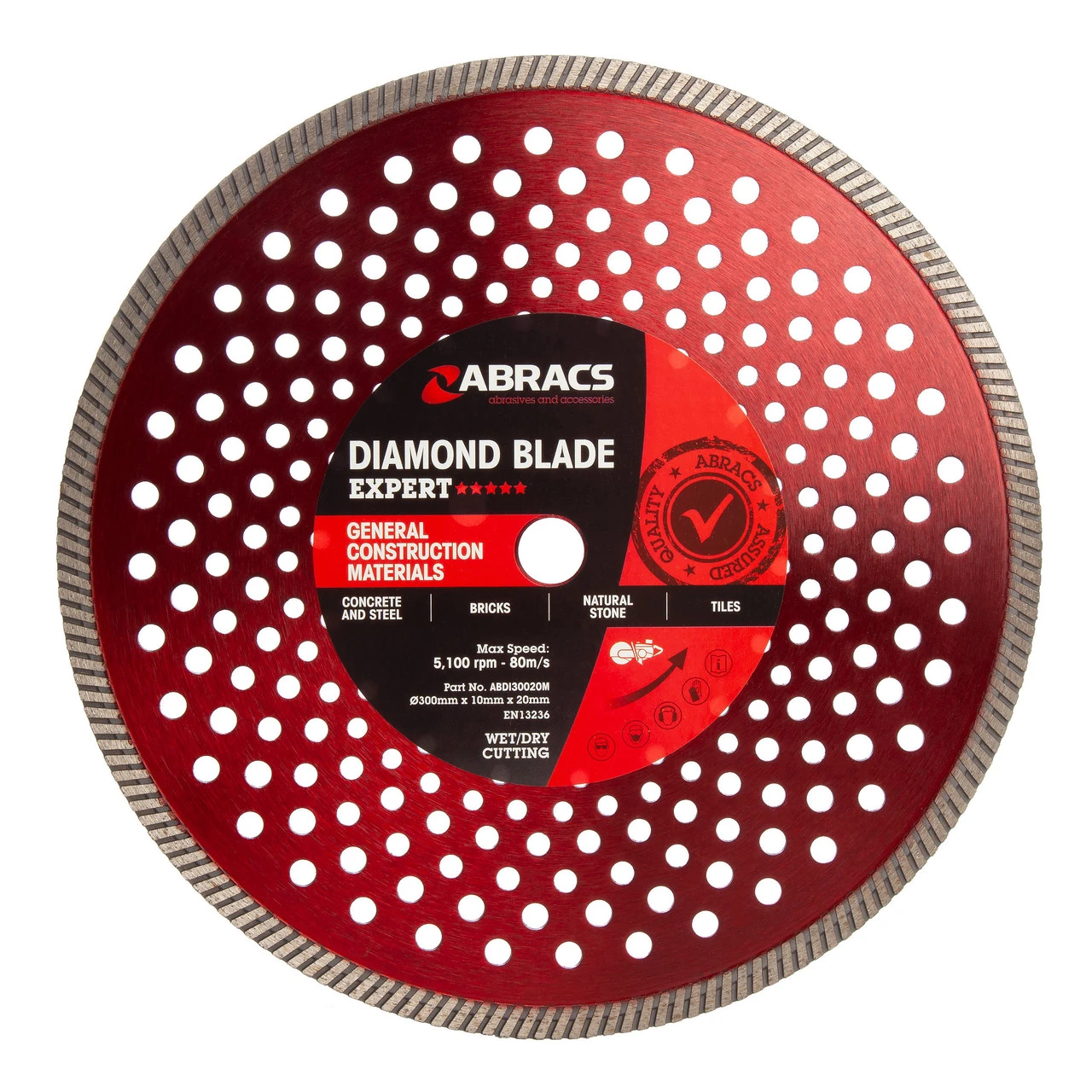 Abracs ABDI30020M Expert General Construction Diamond Blade 300mm X 10mm X 20 Mm 3 Abracs ABDI30020M Expert General Construction Diamond Blade 300mm X 10mm X 20 Mm