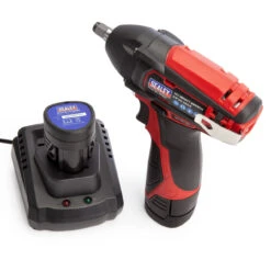 Sealey CP1204KIT 12V 3/8" Impact Wrench (2 X 1.5Ah Batteries) -Optimal Tool Store 5dc19b18caefae7619000078 37620.1583489737