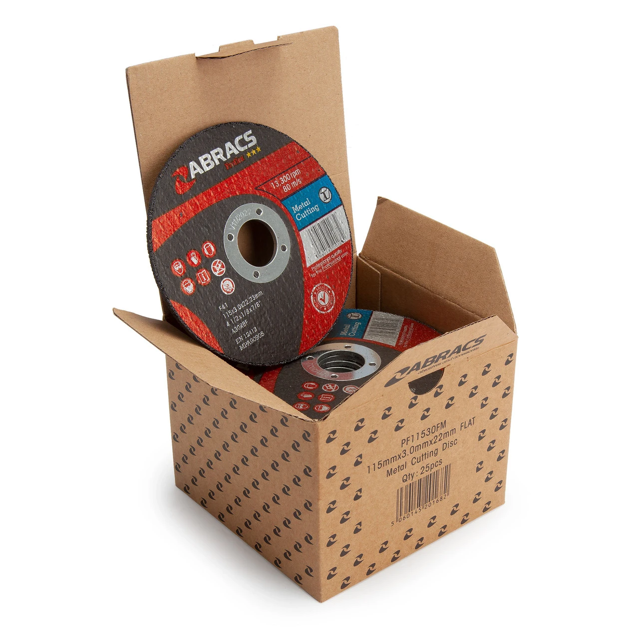 Abracs Proflex Flat Metal Cutting Discs 115mm X 3mm (25 Pack) 4 Abracs Proflex Flat Metal Cutting Discs 115mm X 3mm (25 Pack) - Image 2