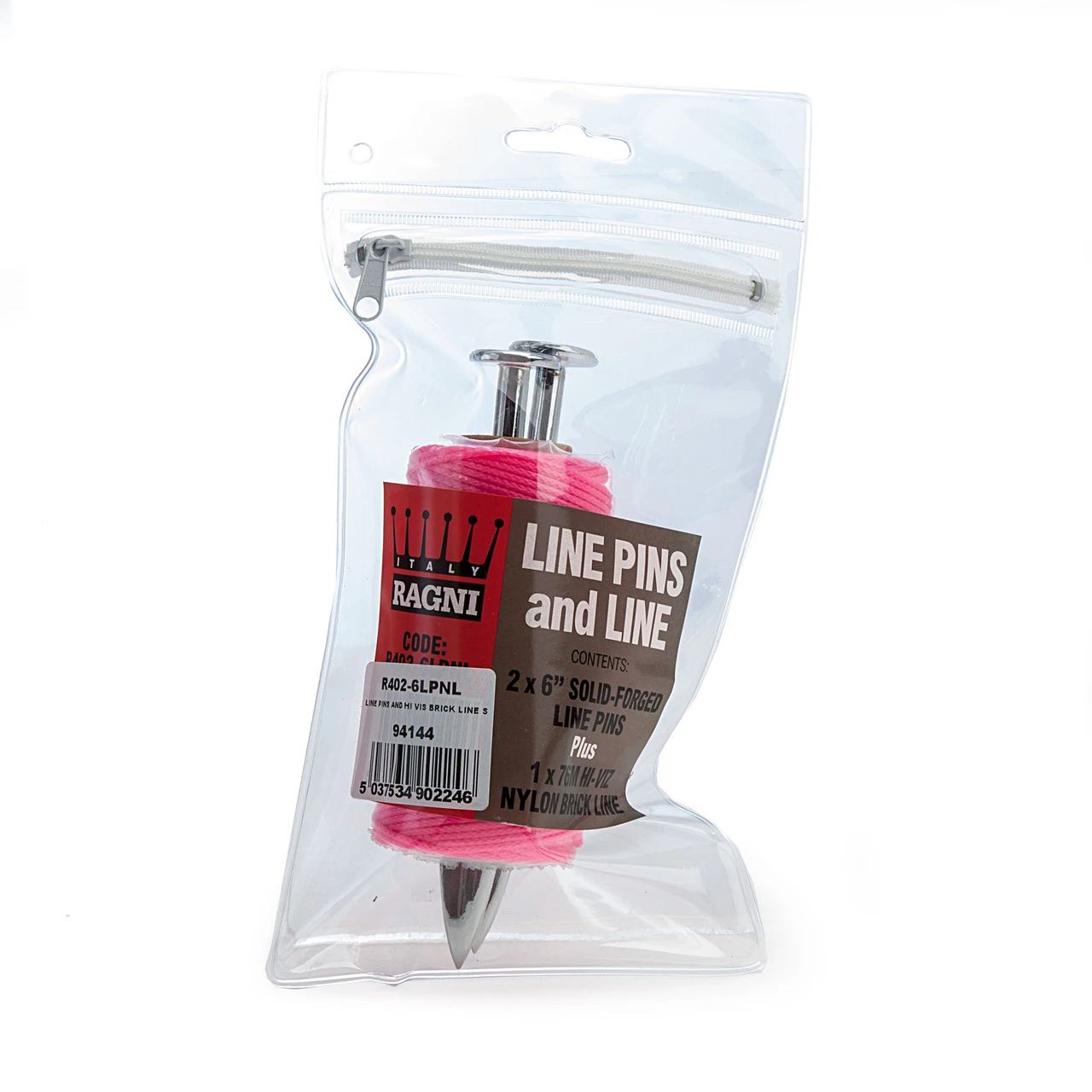 Ragni R402-6LPNL Line Pins And 76m Hi-Vis Brick Line 4 Ragni R402-6LPNL Line Pins And 76m Hi-Vis Brick Line - Image 2