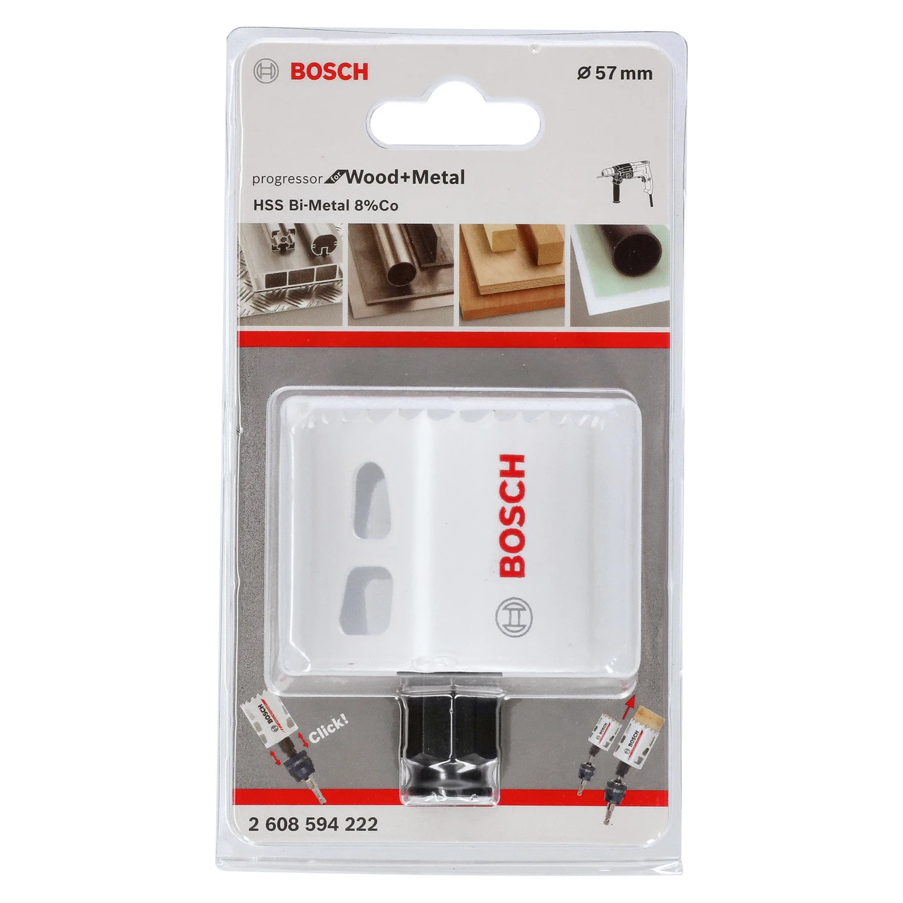 Bosch 2608594222 HSS-Bi-Metal Progressor Holesaw 57mm 4 Bosch 2608594222 HSS-Bi-Metal Progressor Holesaw 57mm - Image 2
