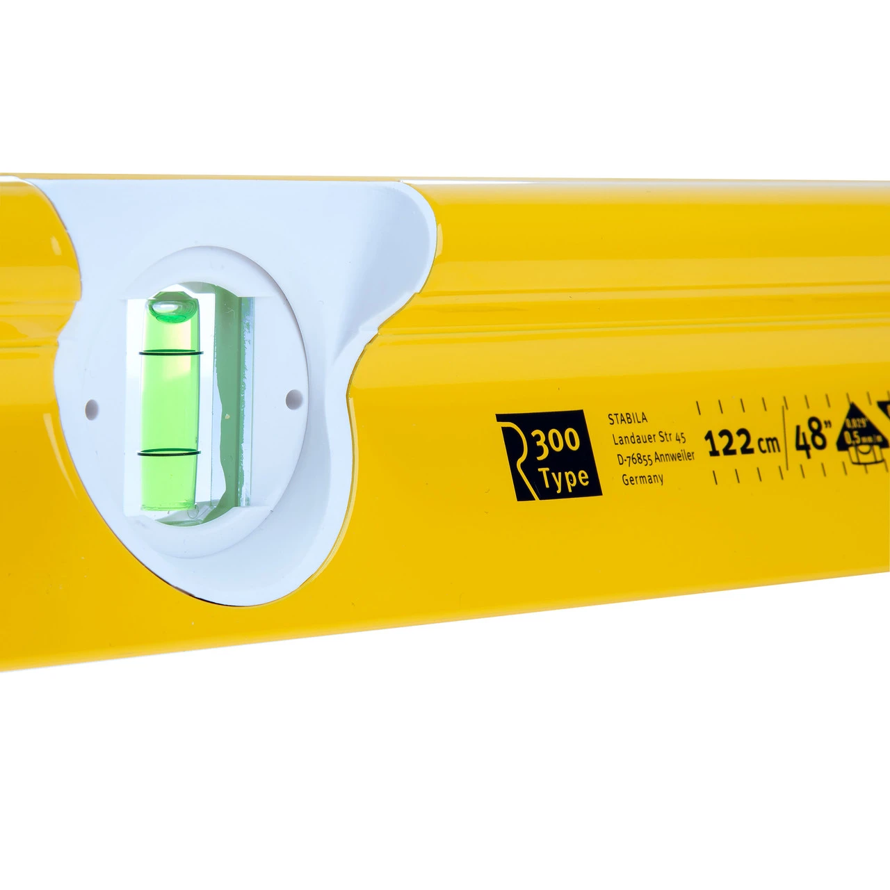 Stabila 1220mm / 48" Spirit Level Type R 300 3 Vials (18374 / STB-R-120) 5 Stabila 1220mm / 48" Spirit Level Type R 300 3 Vials (18374 / STB-R-120) - Image 3