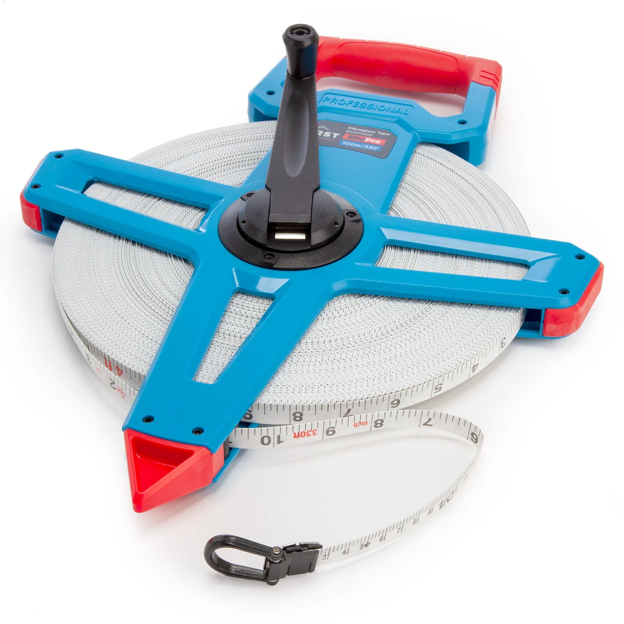 RST RKM71000 Metric/Imperial Fibreglass Open Framed Tape Measure 100m 4 RST RKM71000 Metric/Imperial Fibreglass Open Framed Tape Measure 100m - Image 2