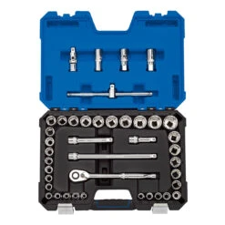 Draper 16467 Combined Socket Set 1/2" Square Drive MM/AF (41 Piece)
