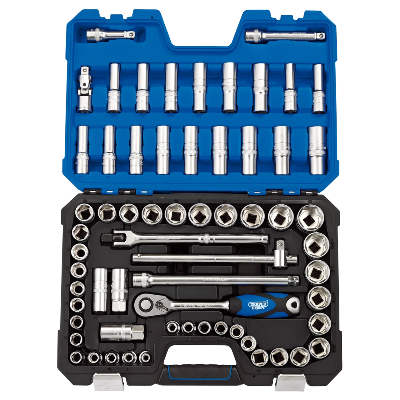 Draper 16456 1/2" Square Drive MM/AF Combined Socket Set (63 Piece) 3 Draper 16456 1/2" Square Drive MM/AF Combined Socket Set (63 Piece)