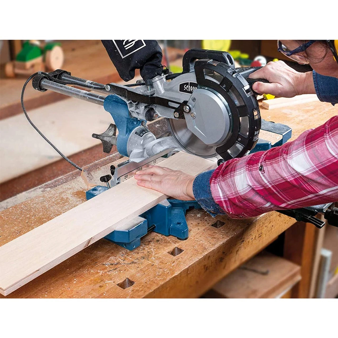 Scheppach HM216 216mm Sliding Compound Mitre Saw (240V) 7 Scheppach HM216 216mm Sliding Compound Mitre Saw (240V) - Image 5