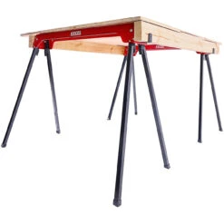 Excel 5157 Heavy Duty Steel Folding Sawhorse Twin Pack 500kg Capacity -Optimal Tool Store file input 1629282082041 86150.1629282083