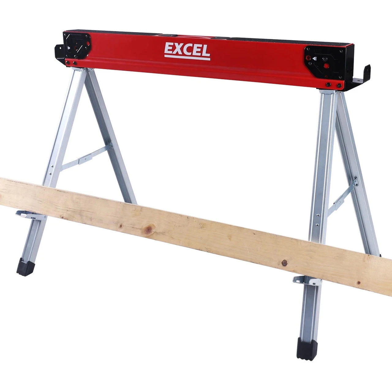 Excel 8502 Heavy Duty Steel Folding Sawhorse Twin Pack 1178kg Capacity 4 Excel 8502 Heavy Duty Steel Folding Sawhorse Twin Pack 1178kg Capacity - Image 2