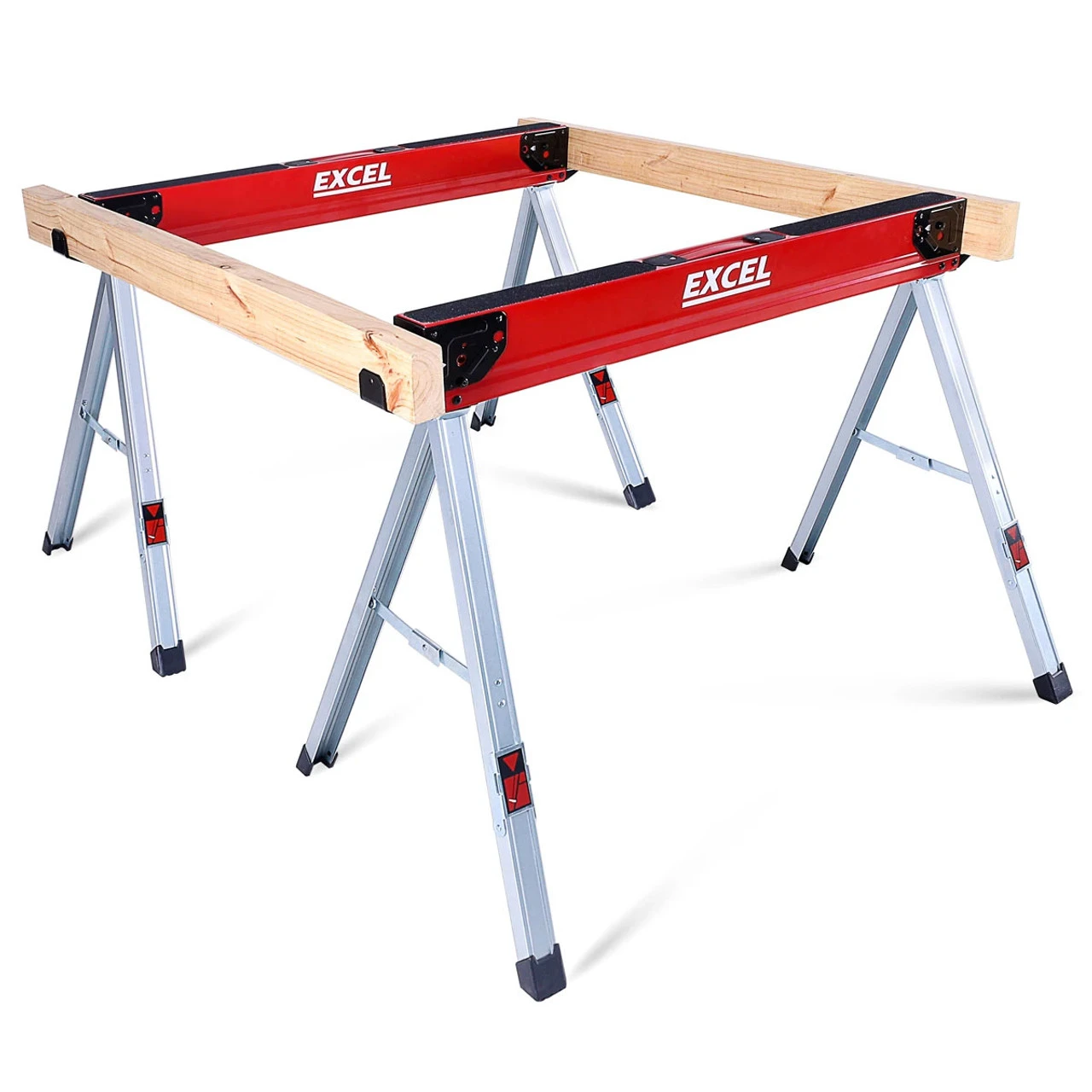 Excel 8502 Heavy Duty Steel Folding Sawhorse Twin Pack 1178kg Capacity 5 Excel 8502 Heavy Duty Steel Folding Sawhorse Twin Pack 1178kg Capacity - Image 3
