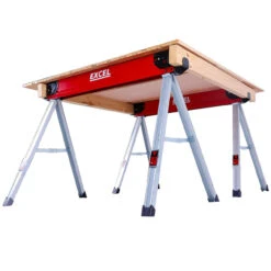 Excel 8502 Heavy Duty Steel Folding Sawhorse Twin Pack 1178kg Capacity 10 Excel 8502 Heavy Duty Steel Folding Sawhorse Twin Pack 1178kg Capacity -Optimal Tool Store file input 1629294212388 49689.1629294213