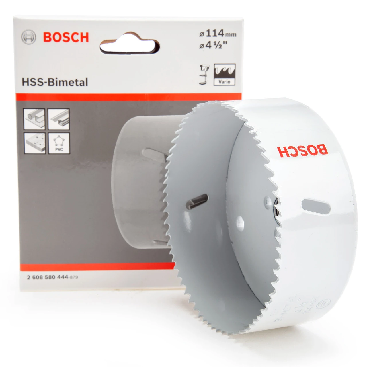 Bosch 2608580444 HSS-Bimetal Hole Saw 4. 1/2in - 114mm Diameter 4 Bosch 2608580444 HSS-Bimetal Hole Saw 4. 1/2in - 114mm Diameter - Image 2