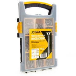 XTrade X0800001 Mixed Single Thread PZ2 Woodscrews (Pack Of 1000)