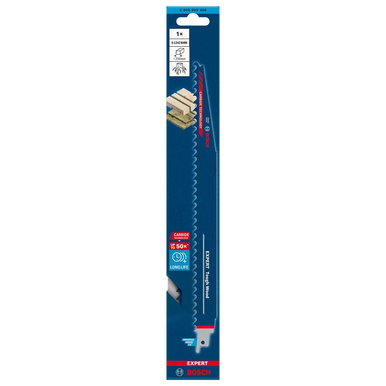 Bosch 2608900406 Expert ‘Tough Wood’ S 1242 KHM Blade 300mm 4 Bosch 2608900406 Expert ‘Tough Wood’ S 1242 KHM Blade 300mm - Image 2