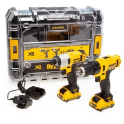 Dewalt DCK211D2T 12V Twin Pack - DCD710 Drill Driver + DCF815 Impact Driver (2 X 2.0Ah Batteries)