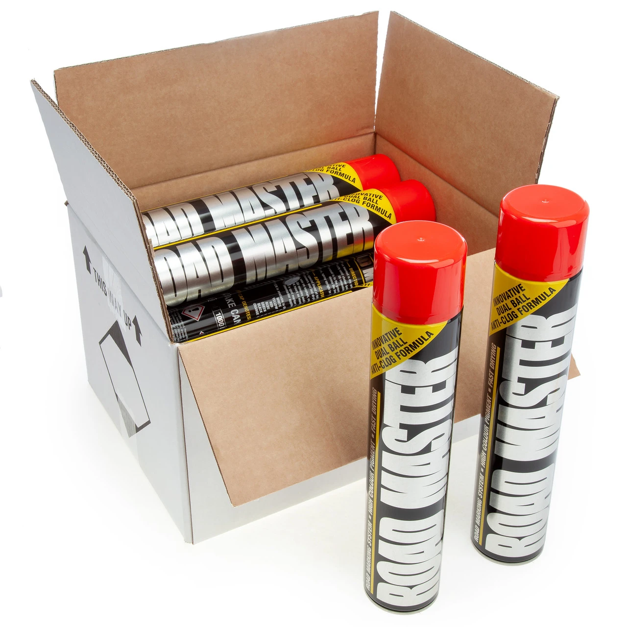 Roadmaster AARO04 Line Marking Paint In Red 750ml (Box Of 12) 3 Roadmaster AARO04 Line Marking Paint In Red 750ml (Box Of 12)