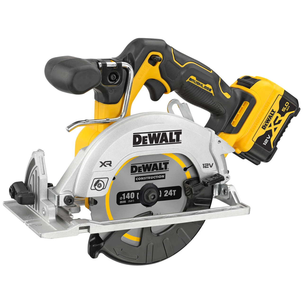 Dewalt DCS512P2 12V XR 140mm Circular Saw (2 X 5.0Ah Batteries) In TSTAK Box 8 Dewalt DCS512P2 12V XR 140mm Circular Saw (2 X 5.0Ah Batteries) In TSTAK Box - Image 6