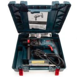 Bosch GBH220D SDS+ Rotary Hammer 2kg In Case With 1 Chisel + 3 Drills (240V) -Optimal Tool Store file input 1673627198543 20872.1673627200