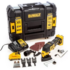 Dewalt DCS353D2 12V XR Oscillating Multi Tool With 31 Accessories (2 X 2.0Ah Batteries) In TSTAK Box