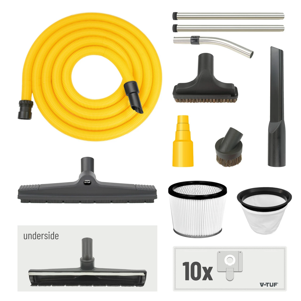 V-TUF MIDIH110 H Class Midi Wet & Dry Dust Extractor 21L (110V) - New Health & Safety Version 4 V-TUF MIDIH110 H Class Midi Wet & Dry Dust Extractor 21L (110V) - New Health & Safety Version - Image 2