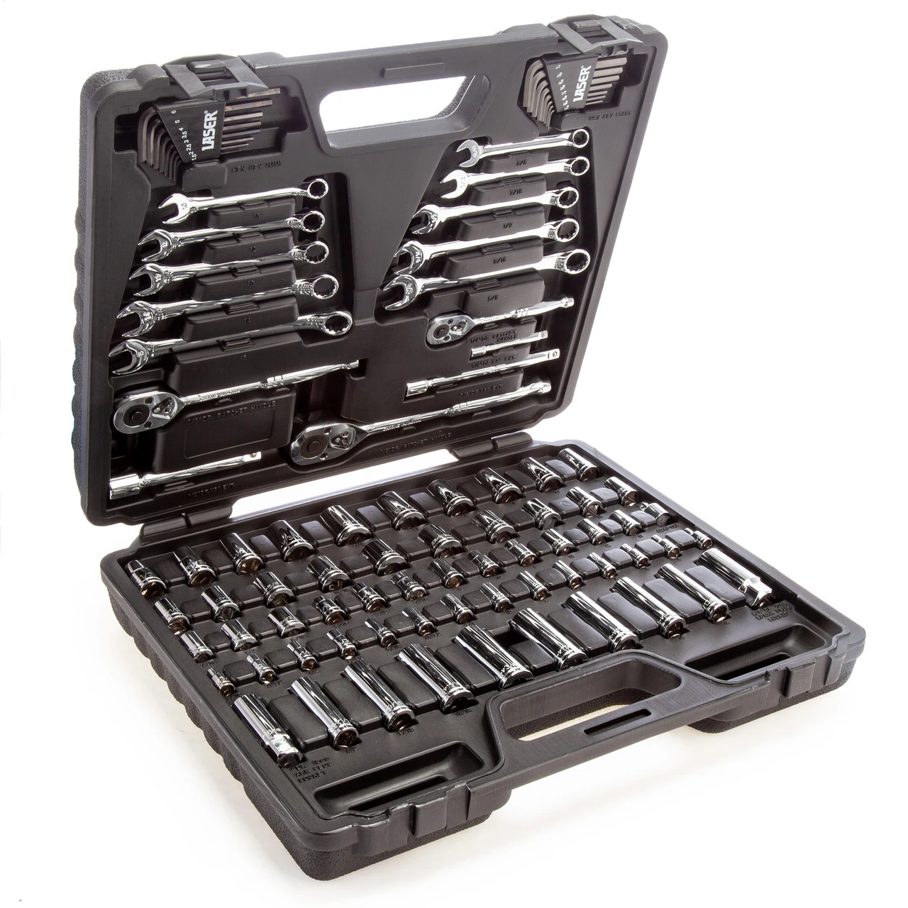 Laser 3500 Metric/Imperial Socket & Spanner Set In Case (89 Piece) 3 Laser 3500 Metric/Imperial Socket & Spanner Set In Case (89 Piece)