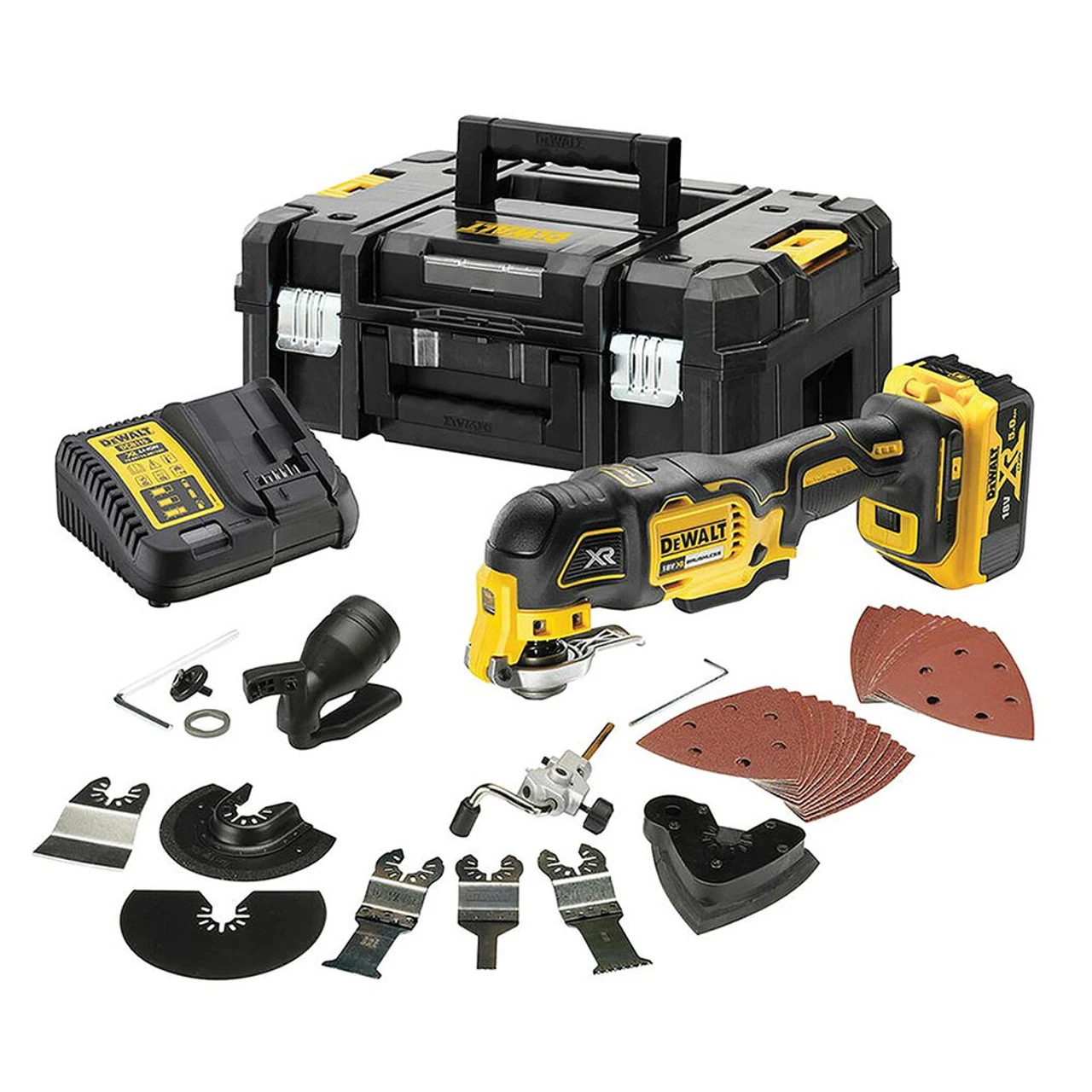 Dewalt DCS356P1 18V XR Brushless Multi Tool With 35 Accessories (1 X 5.0Ah Battery) 3 Dewalt DCS356P1 18V XR Brushless Multi Tool With 35 Accessories (1 X 5.0Ah Battery)