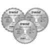 Trend CSB/CC184/3PK CraftPro Saw Blade Mixed Triple Pack 184mm - 24, 48 & 60T