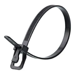 RETYZ EVT-SO8BK-TA EveryTie Reusable Cable Ties In Black 203mm/8in (Pack Of 100)