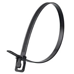 RETYZ WKT-S24BK-TA WorkTie Reusable Cable Ties In Black 600mm/24in (Pack Of 100)