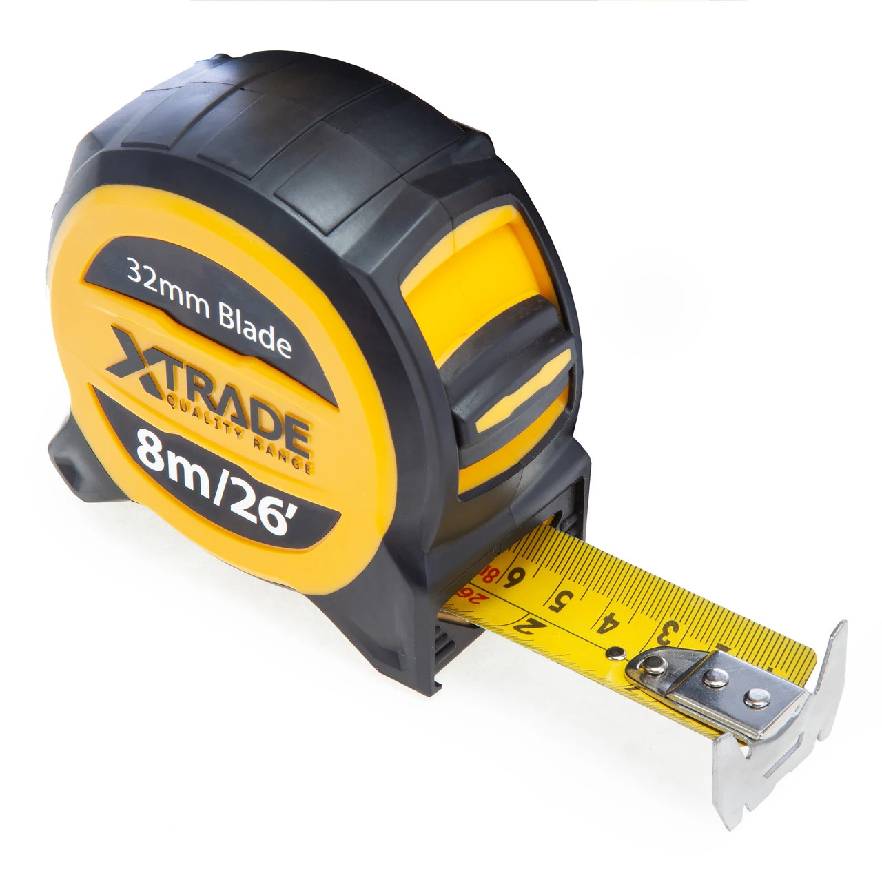 XTrade X0900004 Metric/Imperial Dual Sided Tape Measure 8m 3 XTrade X0900004 Metric/Imperial Dual Sided Tape Measure 8m