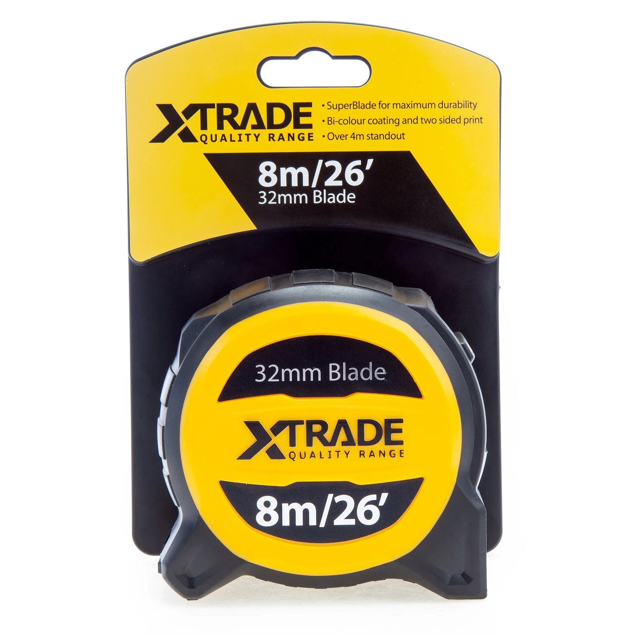 XTrade X0900004 Metric/Imperial Dual Sided Tape Measure 8m 4 XTrade X0900004 Metric/Imperial Dual Sided Tape Measure 8m - Image 2