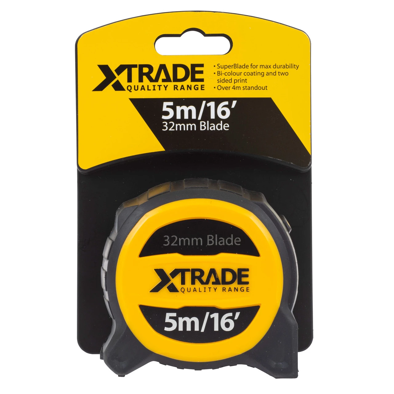 XTrade X0900003 Metric/Imperial Dual Sided Tape Measure 5m 4 XTrade X0900003 Metric/Imperial Dual Sided Tape Measure 5m - Image 2